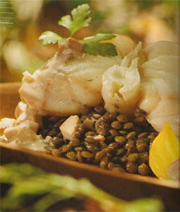 Sliced monkfish with hedgehog mushrooms and Puy lentils – Mycoboutique